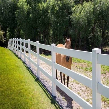 3Rail Vinyl Ranch Rail Fence