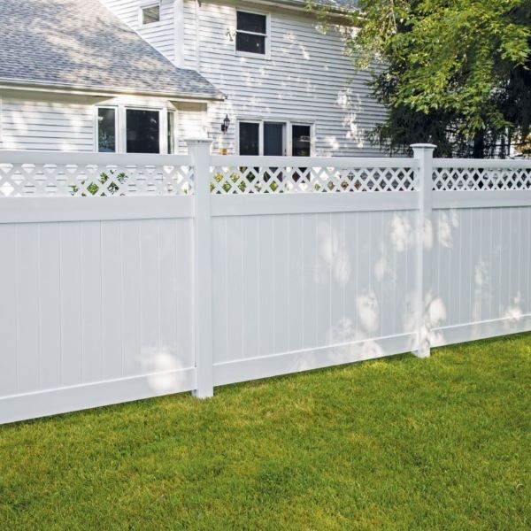 Vinyl Fence Lattice Top Privacy