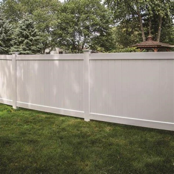 White PVC Vinyl Privacy Fence
