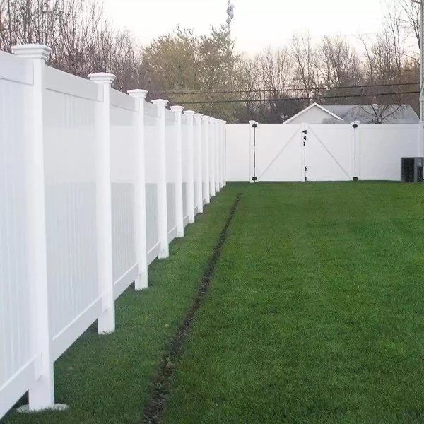 White PVC Vinyl Privacy Fence